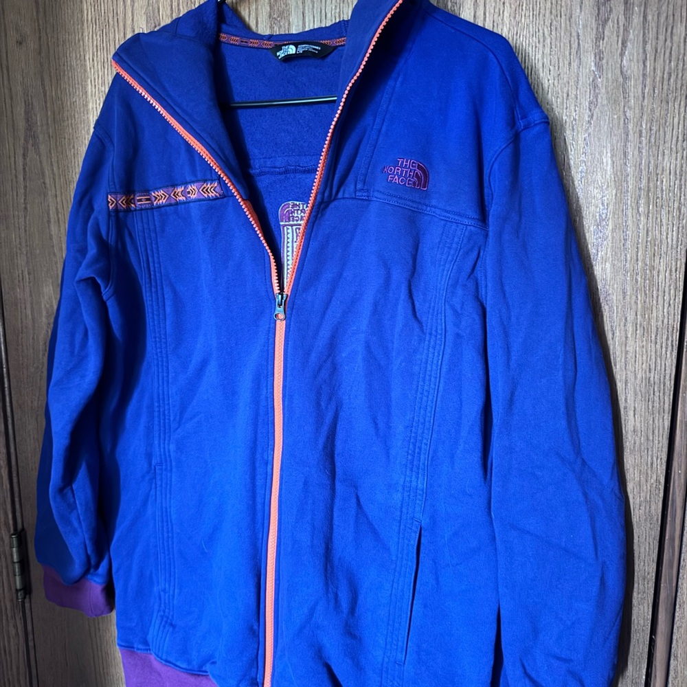The North Face Women’s Blue and Purple Zip Up